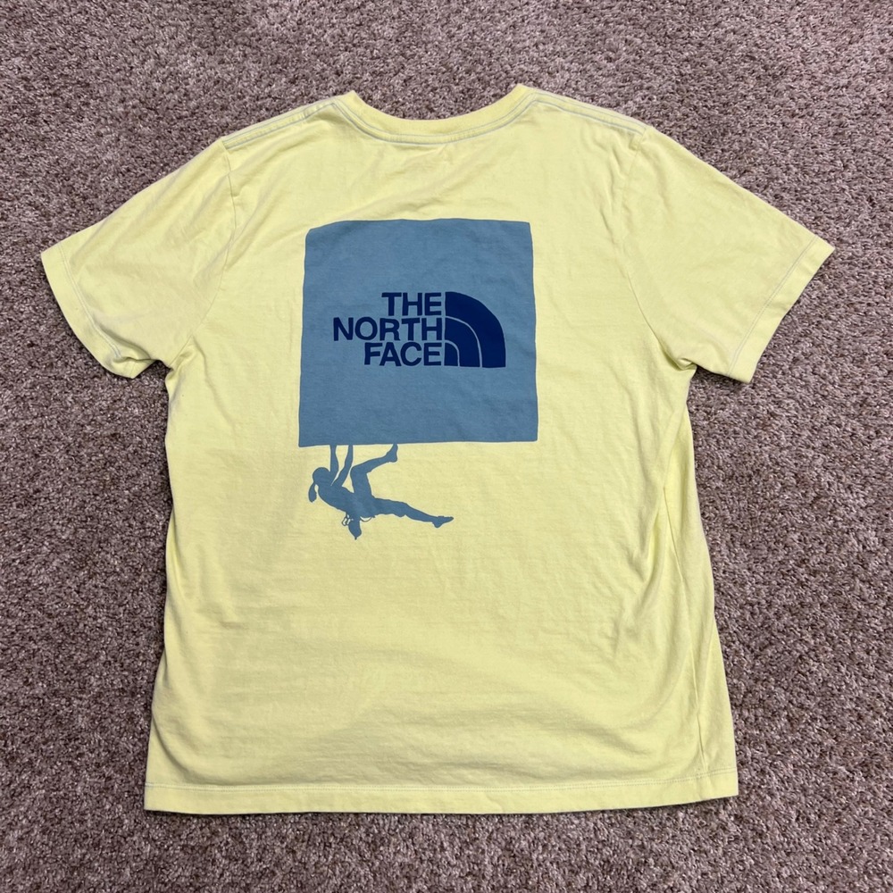 The North Face Womens Yellow Rock Climbing Graphic T-Shirt Large - Picture 4 of 6
